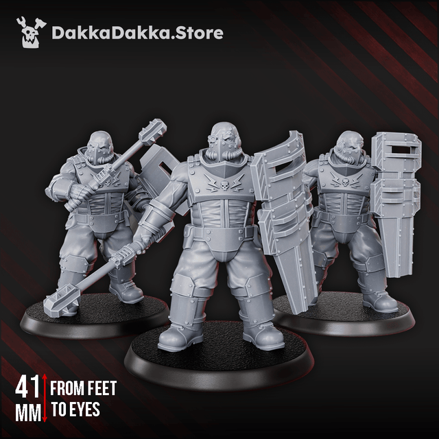 Tabletop Terrain Miniature Dawnguard Ogres x3
