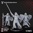 Tabletop Terrain Miniature Dawnguard Sunlight Crusaders x3