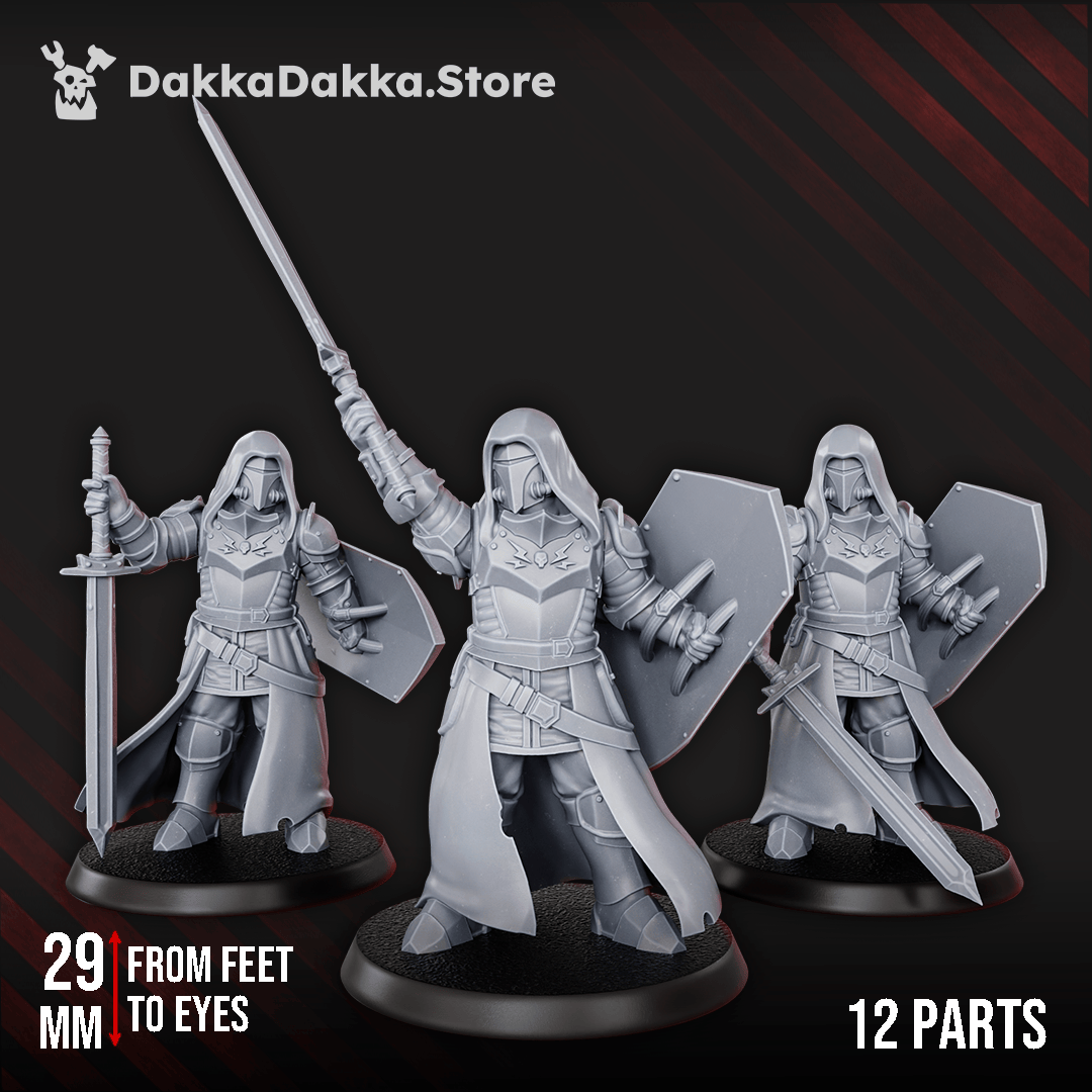 Tabletop Terrain Miniature Dawnguard Sunlight Crusaders x3