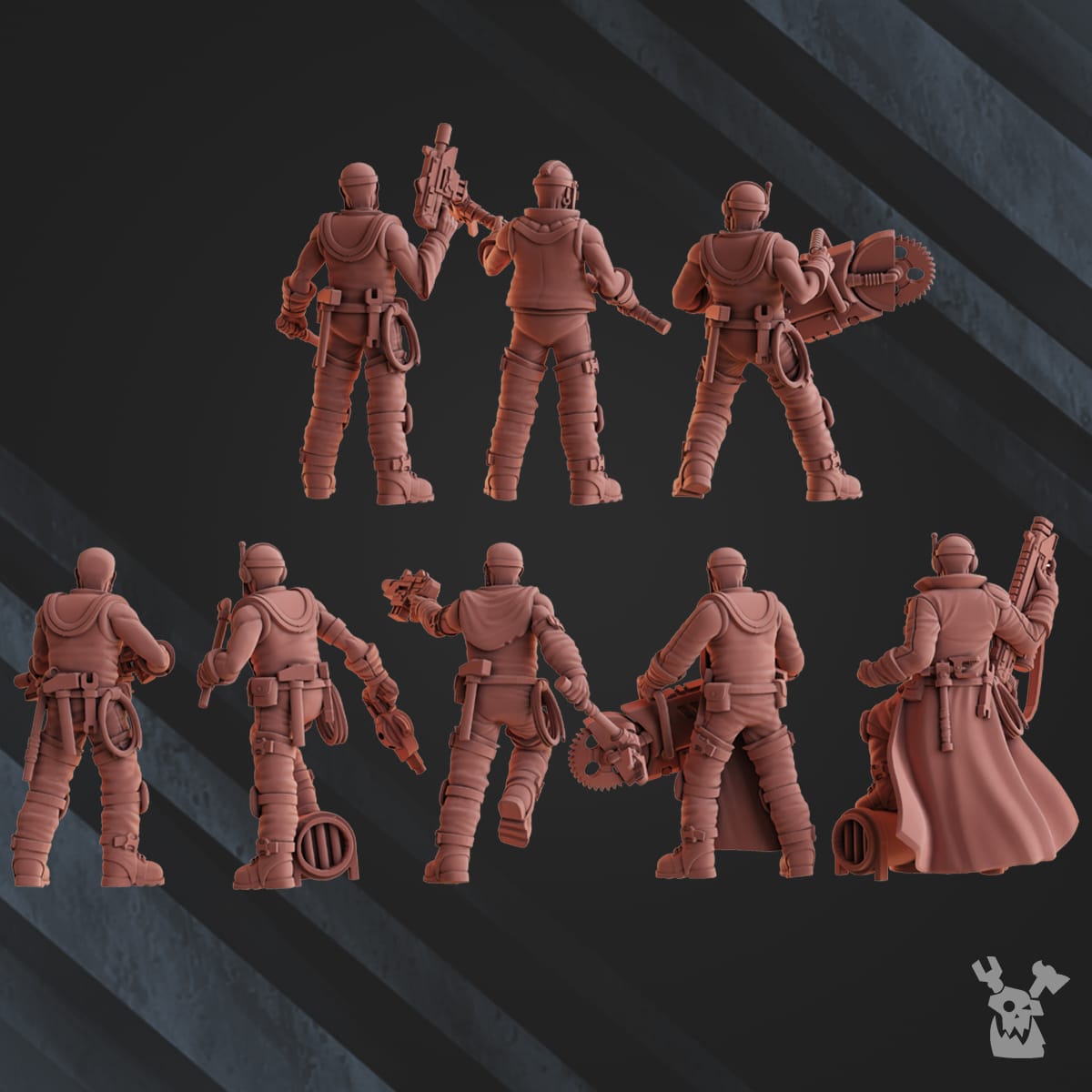 Tabletop Terrain Miniature Dead Welding Hive Gang (build-kit)