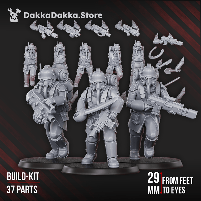 Tabletop Terrain Miniature Death Corps Specops (build kit)