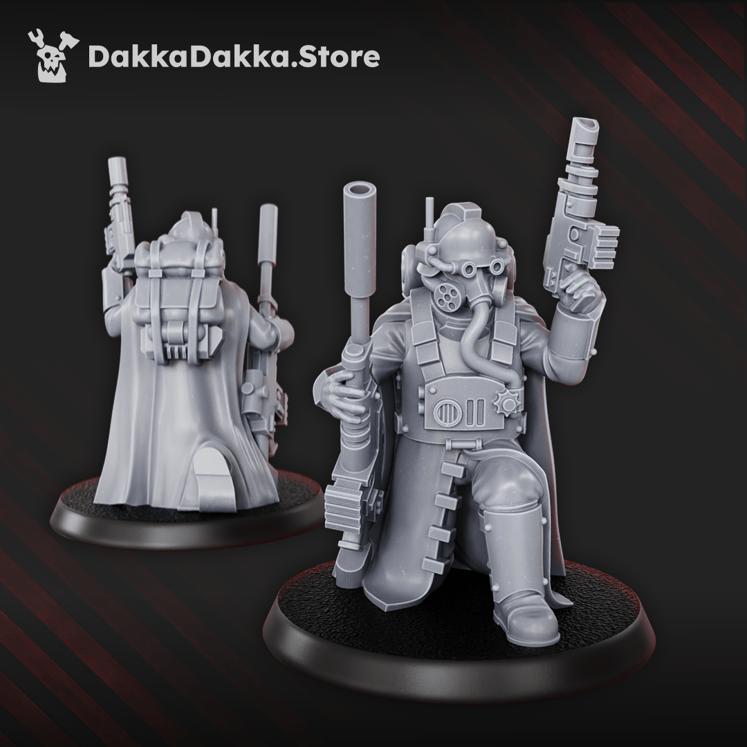 Tabletop Terrain Miniature Death Corps Specops Squad (x5)