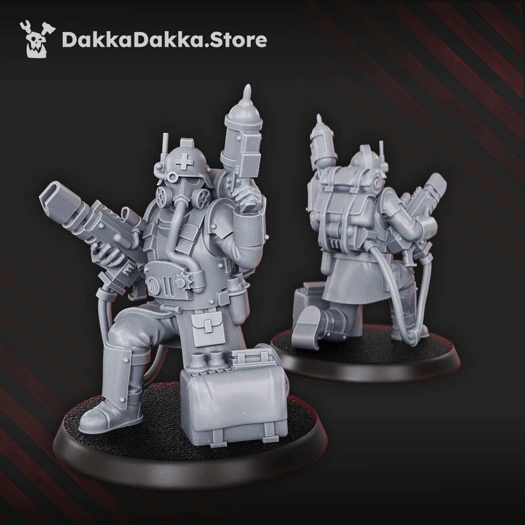 Tabletop Terrain Miniature Death Corps Specops Squad (x5)