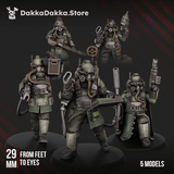 Tabletop Terrain Miniature Death Corps Specops Squad (x5)