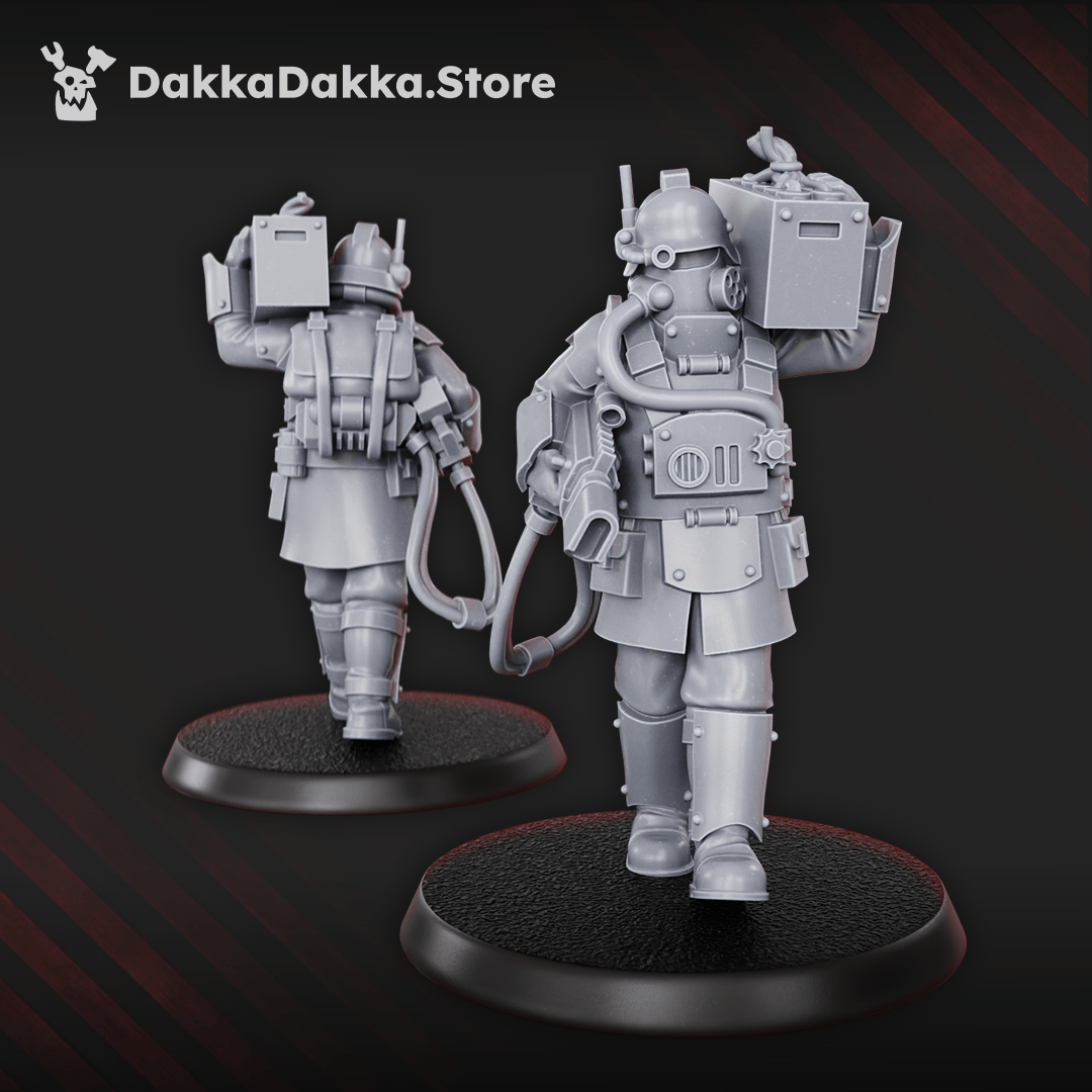 Tabletop Terrain Miniature Death Corps Specops Squad (x5)