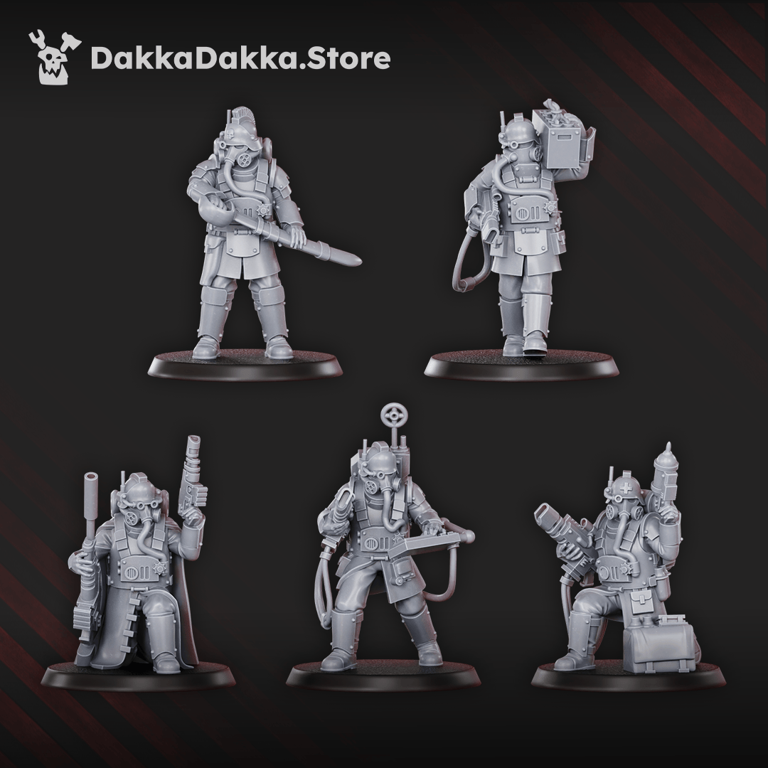 Tabletop Terrain Miniature Death Corps Specops Squad (x5)
