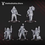 Tabletop Terrain Miniature Death Corps Specops Squad (x5)