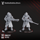 Tabletop Terrain Miniature Death Division Heavy Weapons Team x2