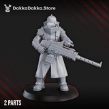 Tabletop Terrain Miniature Death Division Heavy Weapons Team x2
