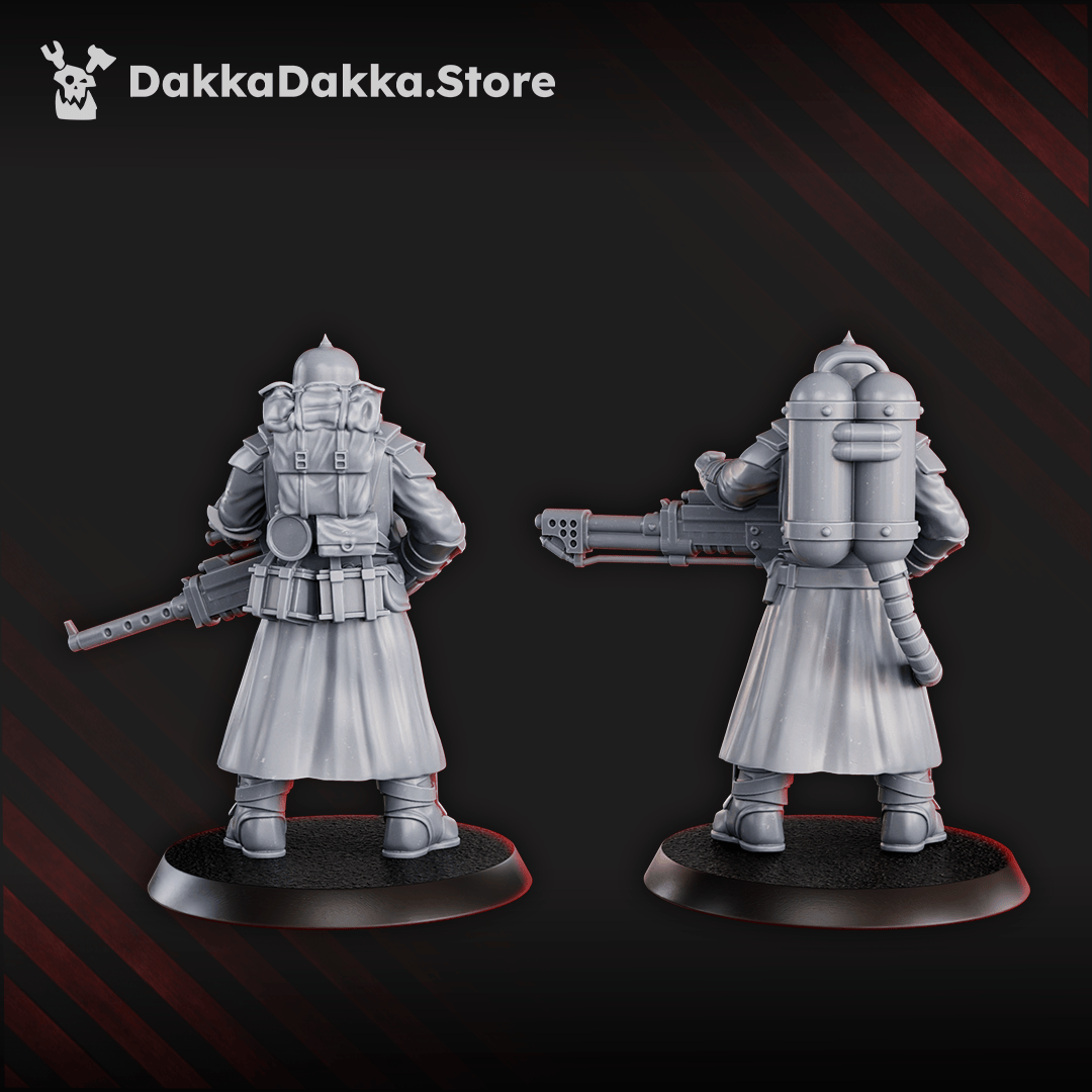 Tabletop Terrain Miniature Death Division Heavy Weapons Team x2