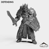 Tabletop Terrain Miniature Defending Highland Warrior