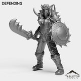 Tabletop Terrain Miniature Defending Night Warrior Female Tier 1