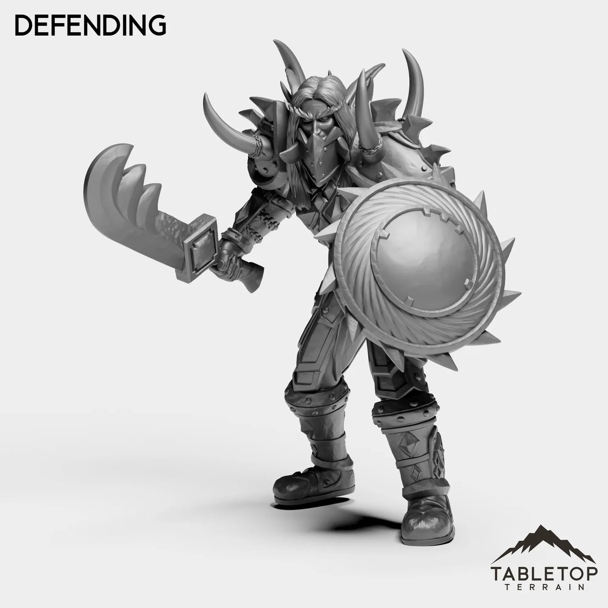 Tabletop Terrain Miniature Defending Night Warrior Tier 1