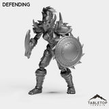 Tabletop Terrain Miniature Defending Undead Warrior Female Tier 1