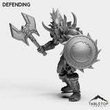 Tabletop Terrain Miniature Defending Undead Warrior Tier 1