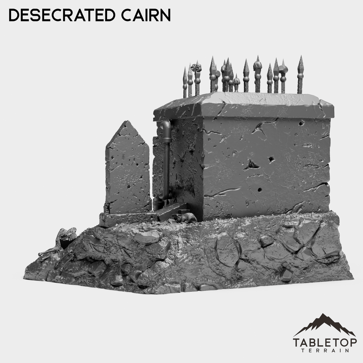 Tabletop Terrain Miniature Desecrated Cairn