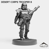 Tabletop Terrain Miniature Desert Corps Troopers