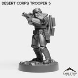 Tabletop Terrain Miniature Desert Corps Troopers