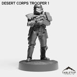 Tabletop Terrain Miniature Desert Corps Troopers