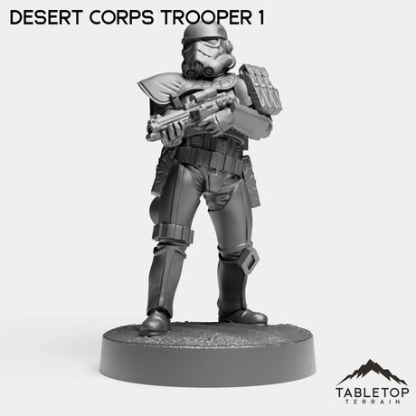 Tabletop Terrain Miniature Desert Corps Troopers