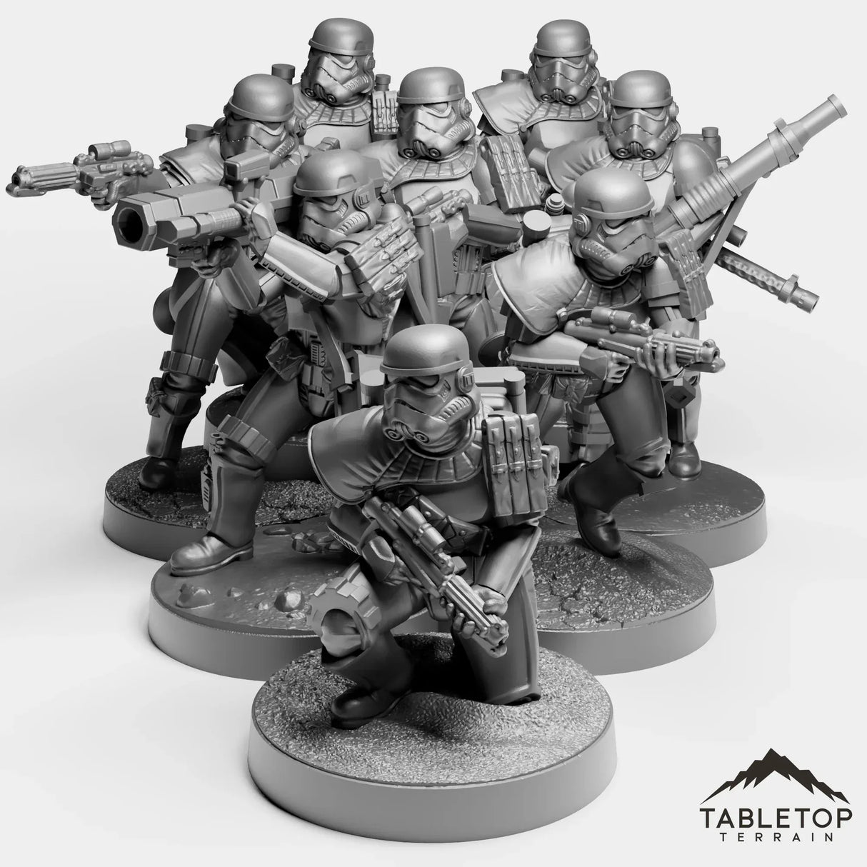 Tabletop Terrain Miniature Desert Corps Troopers