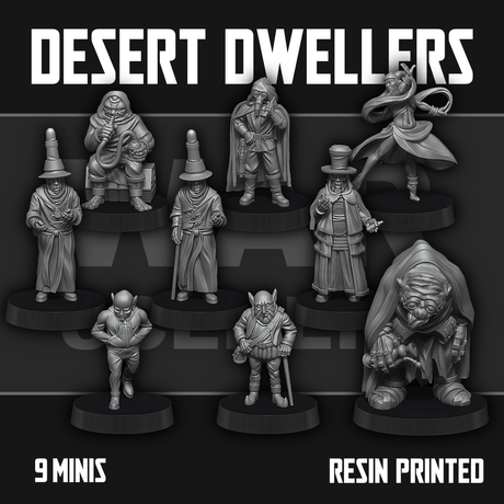 Tabletop Terrain Miniature Desert Dwellers