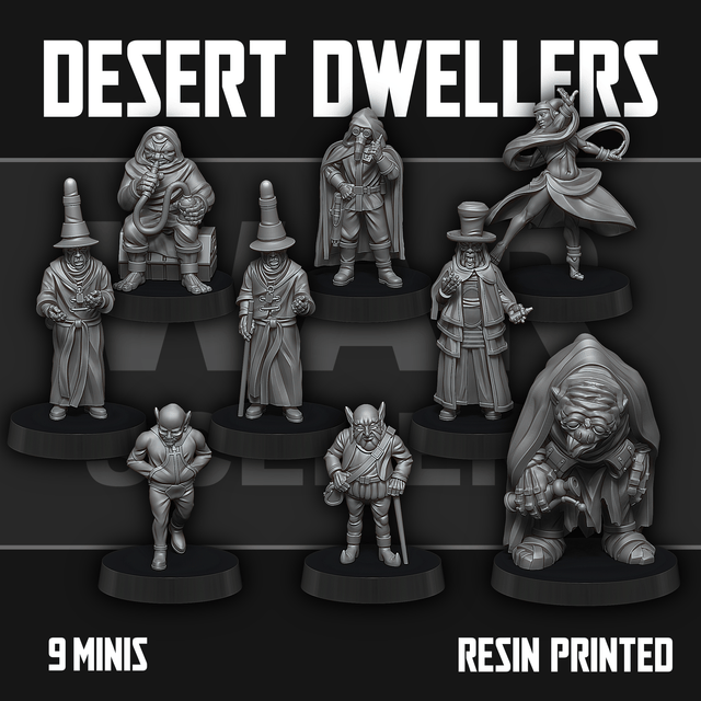 Tabletop Terrain Miniature Desert Dwellers