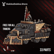 Tabletop Terrain Miniature Dinofelis WTV D-89 with Kommissar Graber