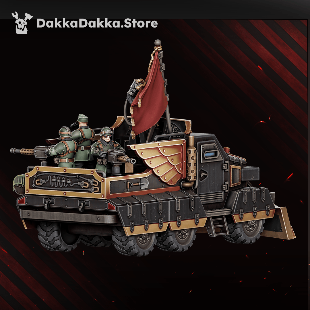 Tabletop Terrain Miniature Dinofelis WTV D-89 with Kommissar Graber