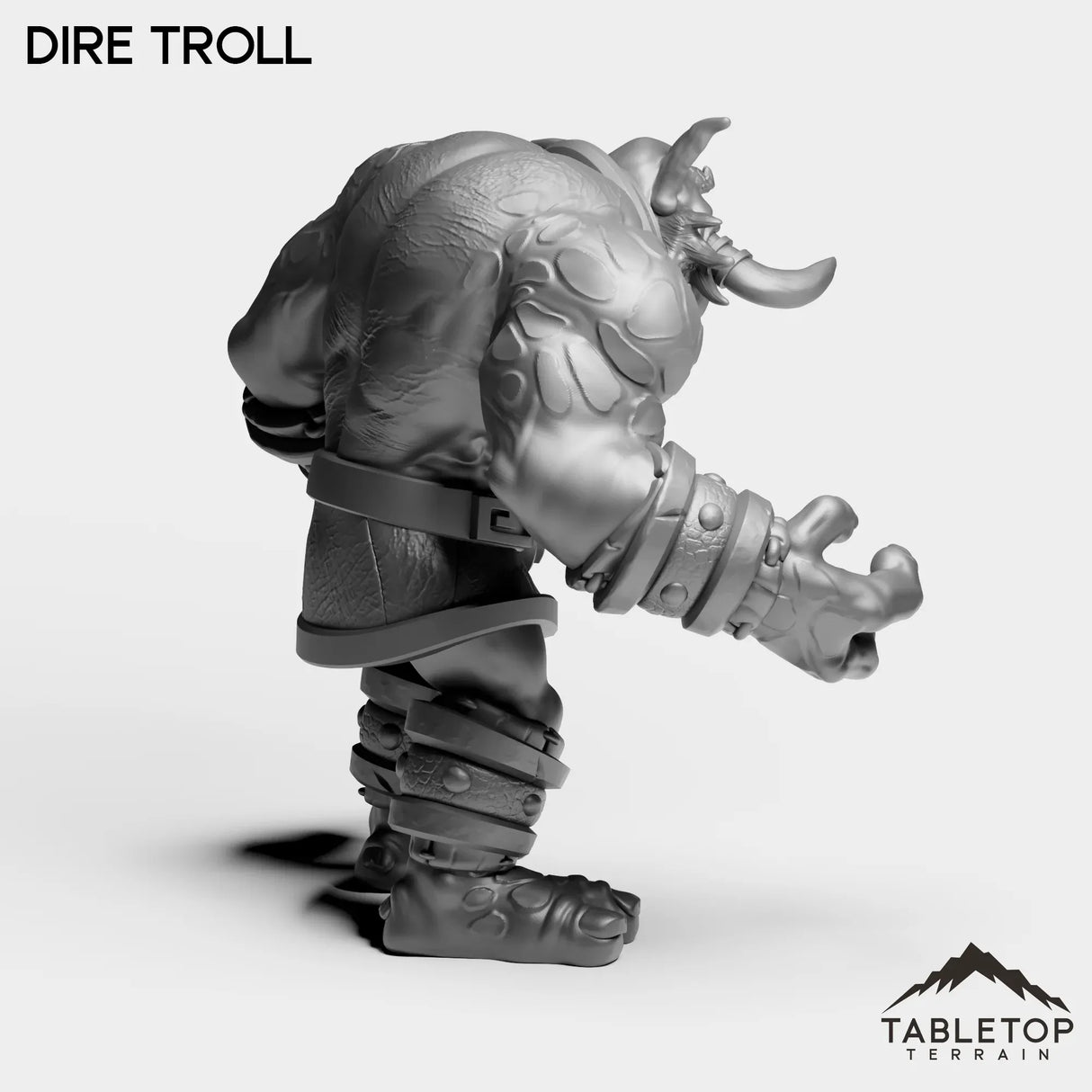 Tabletop Terrain Miniature Dire Troll
