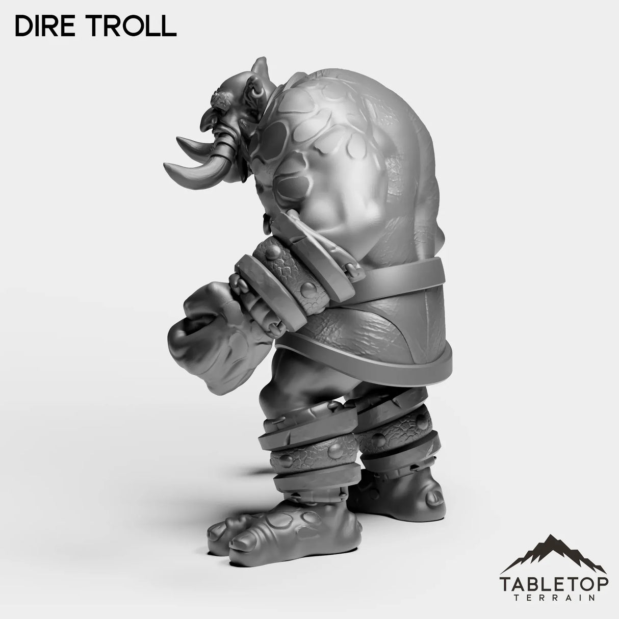 Tabletop Terrain Miniature Dire Troll