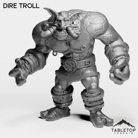 Tabletop Terrain Miniature Dire Troll