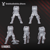 Tabletop Terrain Miniature Diseased PG Gunners (build kit)