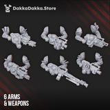 Tabletop Terrain Miniature Diseased PG Gunners (build kit)