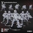 Tabletop Terrain Miniature Diseased PG Gunners Squad (x10)