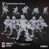 Tabletop Terrain Miniature Diseased PG Gunners Squad (x10)
