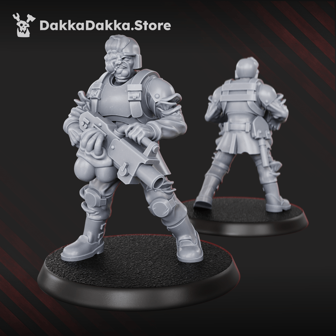 Tabletop Terrain Miniature Diseased PG Gunners Squad (x10)