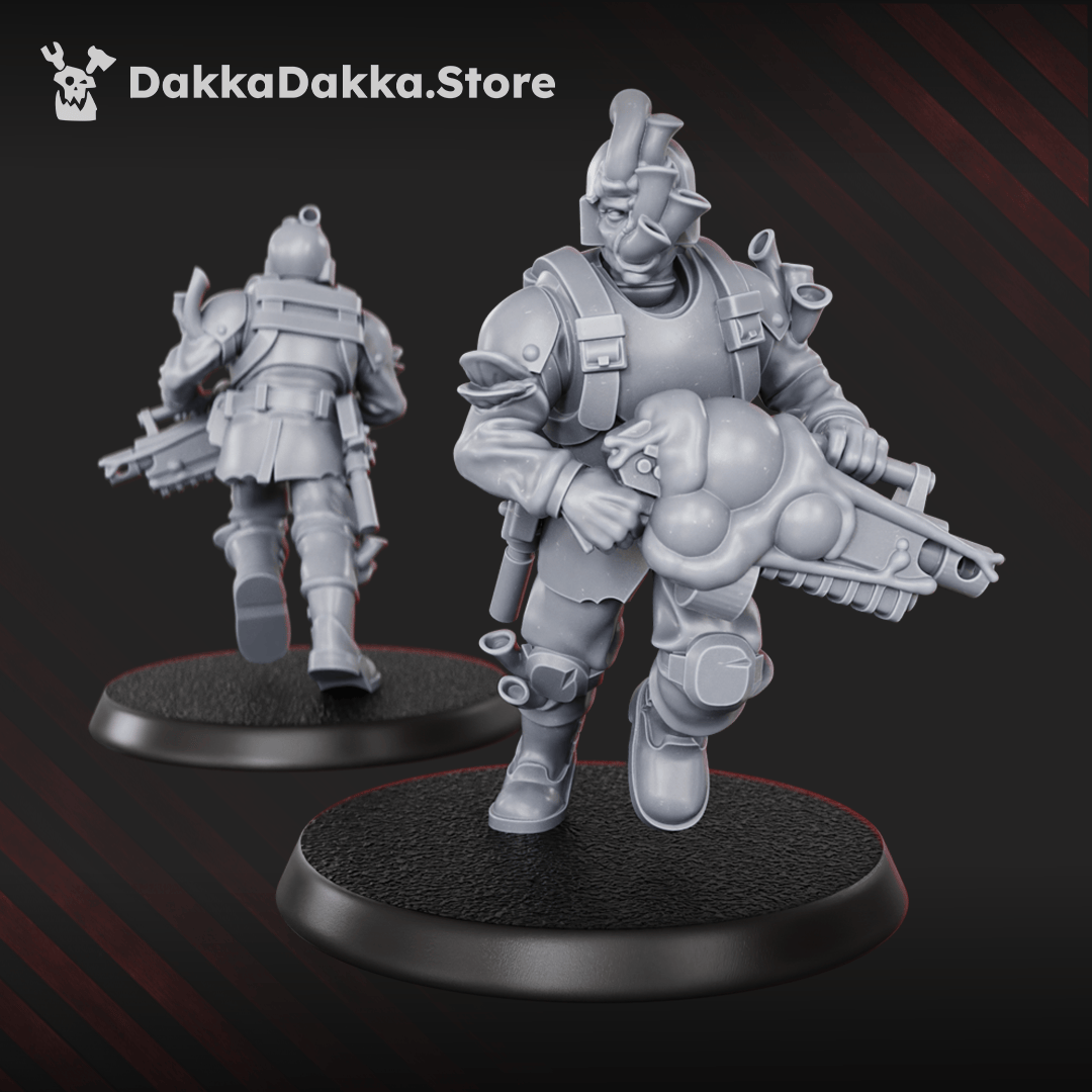 Tabletop Terrain Miniature Diseased PG Gunners Squad (x10)