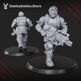 Tabletop Terrain Miniature Diseased PG Gunners Squad (x10)
