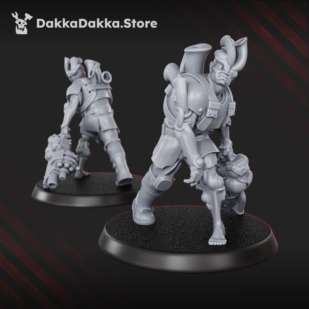 Tabletop Terrain Miniature Diseased PG Gunners Squad (x10)