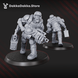 Tabletop Terrain Miniature Diseased PG Gunners Squad (x10)