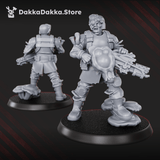 Tabletop Terrain Miniature Diseased PG Gunners Squad (x10)