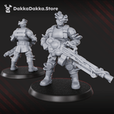 Tabletop Terrain Miniature Diseased PG Gunners Squad (x10)