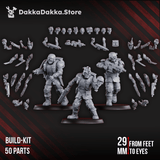 Tabletop Terrain Miniature Diseased Planetary Guard (build kit)