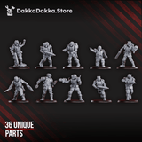 Tabletop Terrain Miniature Diseased Planetary Guard (build kit)