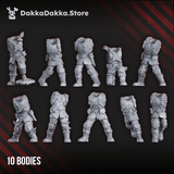 Tabletop Terrain Miniature Diseased Planetary Guard (build kit)