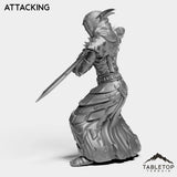 Tabletop Terrain Miniature DK Elves Female
