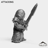 Tabletop Terrain Miniature DK Gnomes Female