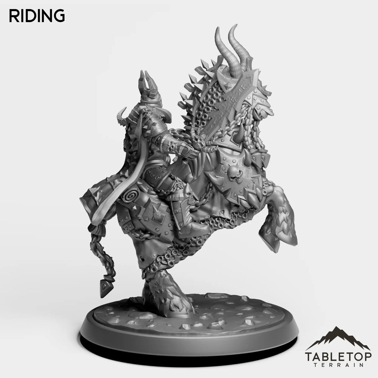 Tabletop Terrain Miniature DK Horseman Leader