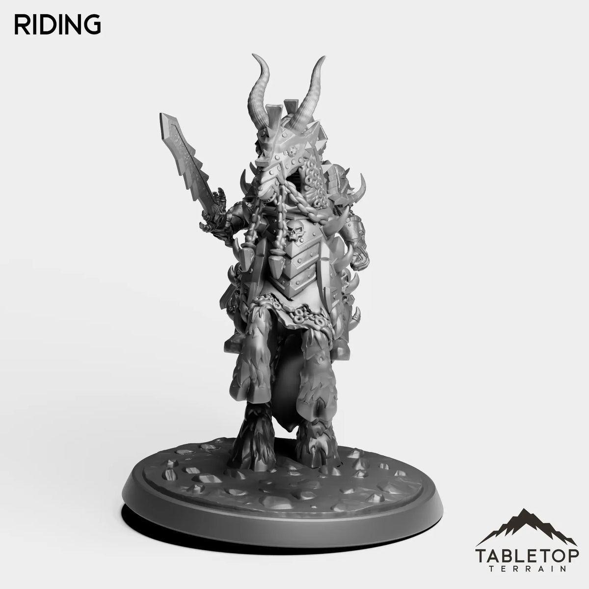 Tabletop Terrain Miniature DK Horseman Leader